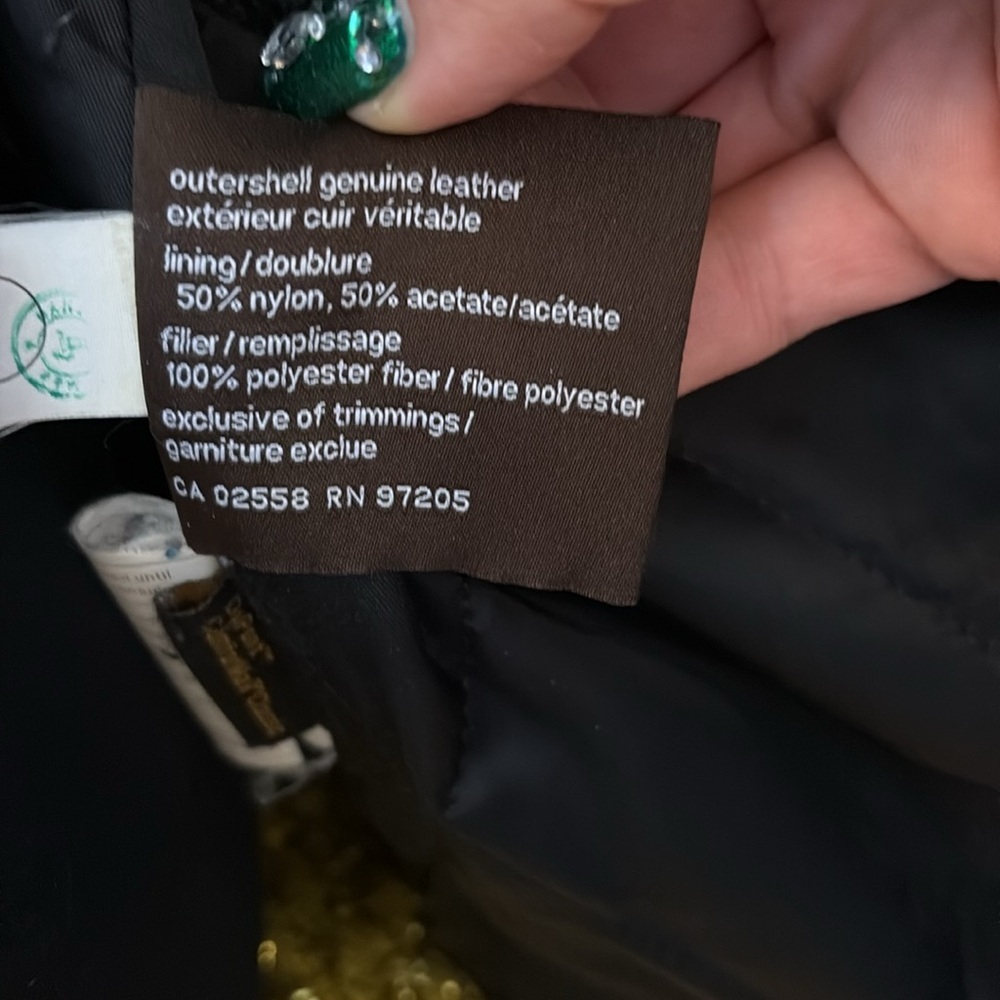 Vintage Black pebble leather insulated Danier biker jacket - Picture 17 of 17